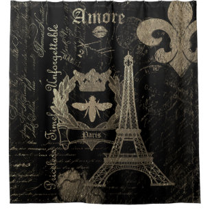 Paris: La Tour Eiffel Shower Curtain