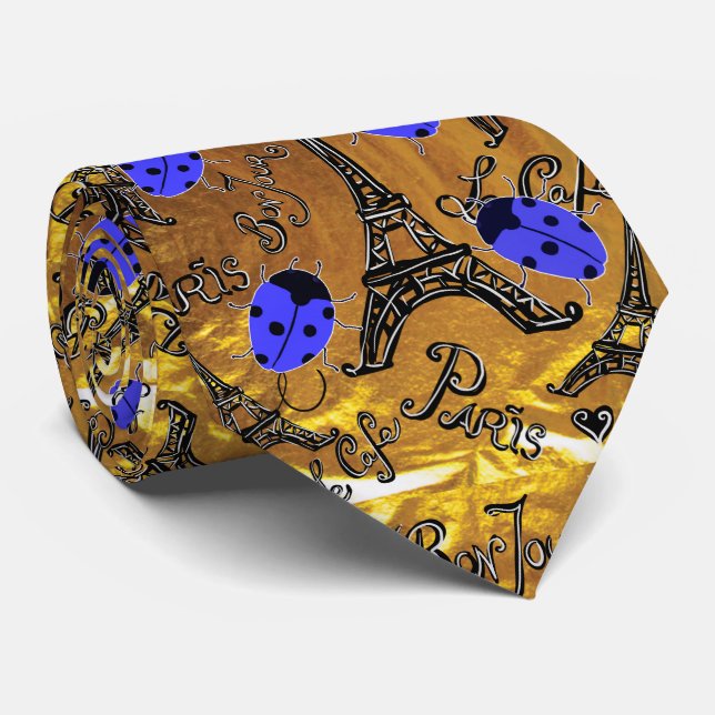 PARIS LADYBUGS NECK TIE (Rolled)