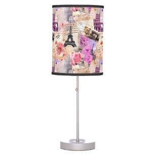 Paris Lamp Shade Lilac Eiffel Tower