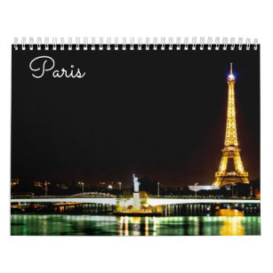 Paris landmarks calendar
