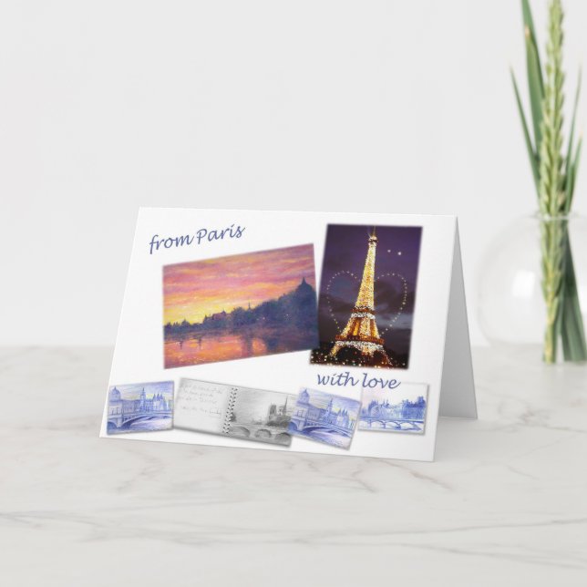 PARIS LANDSCAPE GREETING CARD (Front)