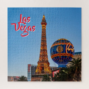 Paris Las Vegas at dusk - Puzzle