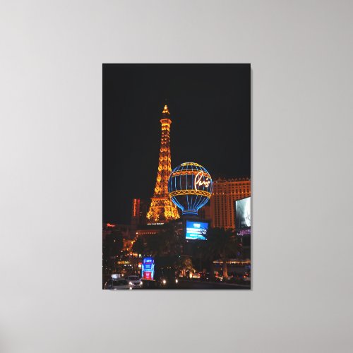 Paris Las Vegas Hotel  Casino 2 Canvas