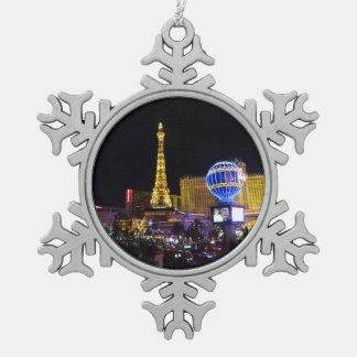 Paris Las Vegas Hotel & Casino #3 Snowflake Pewter Christmas Ornament