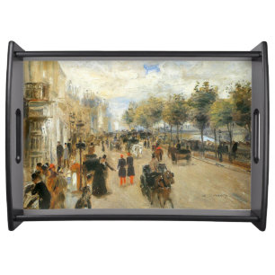 Paris, Le Quai Malaquais, by Renoir Serving Tray