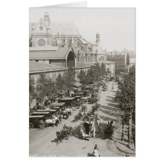 Paris: Les Halles, C1900 Cards (Front)