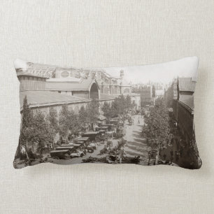 Paris: Les Halles, C1900 Lumbar Pillow