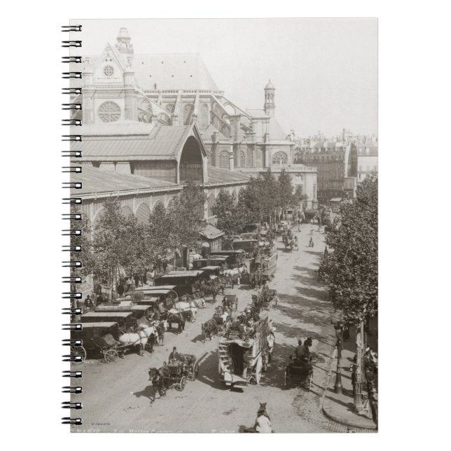 Paris: Les Halles, C1900 Notebook (Front)