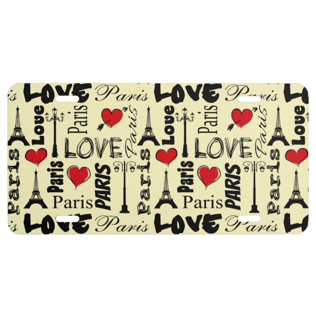 Paris License Plate (Front)