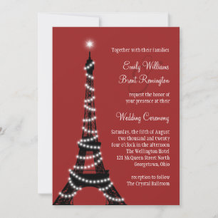 Paris Lights Wedding Invitation