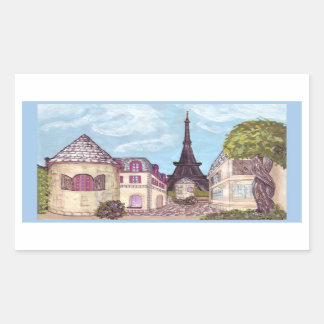 Paris Like Landscape, Eiffel Tower sticker sky blu