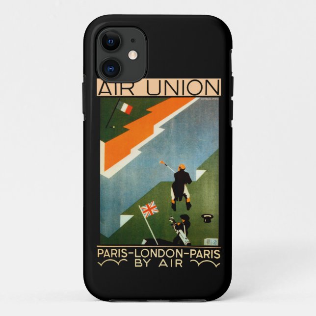 Paris - London - Paris by Air Case-Mate iPhone Case (Back)