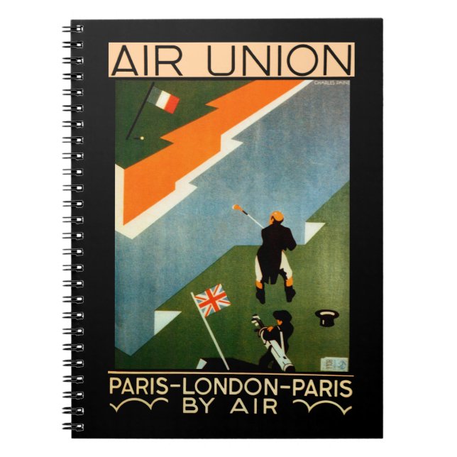 Paris - London - Paris by Air Notebook (Front)