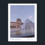 Paris, Louvre Museum | Travel Postcard<br><div class="desc">Postcards from Paris - photograph of the Louvre Museum in the afternoon golden hour.</div>