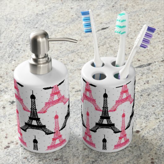 Paris Love, Eiffel Tower toothbrush holder (Front)