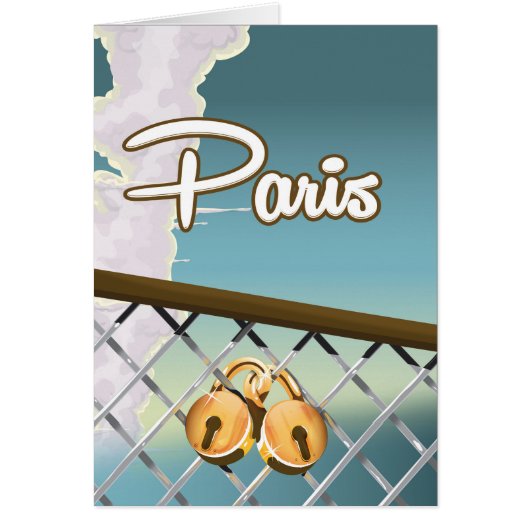 Paris love padlocks cards (Front)