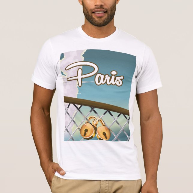 Paris love padlocks T-Shirt (Front)