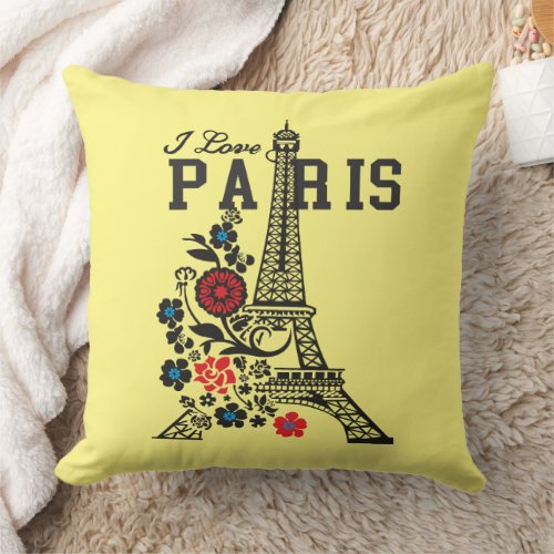 Paris Lover Throw Pillow