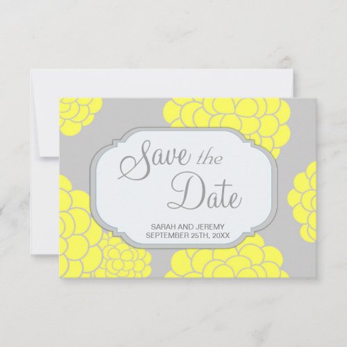 Paris Loves Yellow Flowers Save the Date Budget