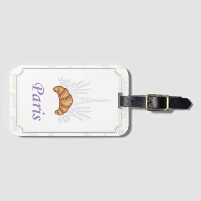 Paris Luggage Tag (Front Horizontal)