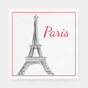 Paris Luncheon Paper Napkins