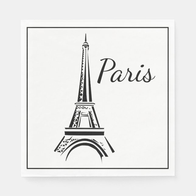 Paris Luncheon Paper Napkins (Front)