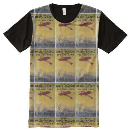 PARIS MADRID FLIGHT All-Over-Print T-Shirt