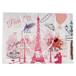 Paris magic large gift bag