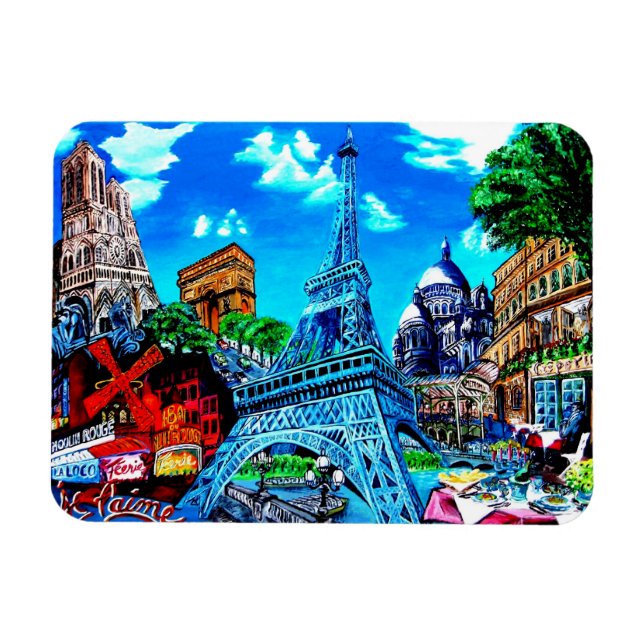 Paris Magnet Souvenir (Horizontal)