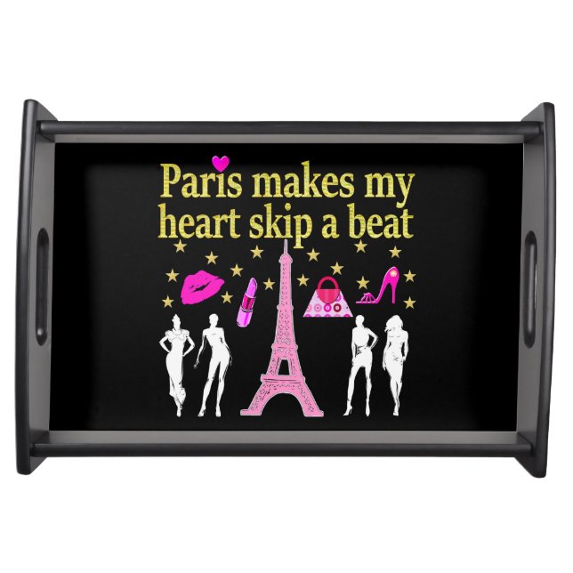 PARIS MAKES MY HEART SKIP A BEAT SERVING TRAY (Front)