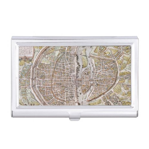 PARIS MAP 1581 BUSINESS CARD HOLDER