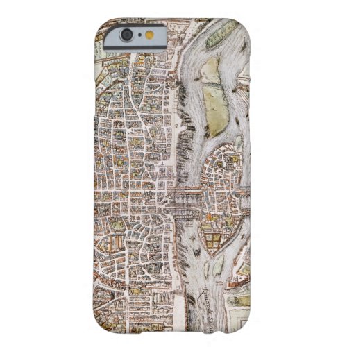 PARIS MAP 1581 BARELY THERE iPhone 6 CASE