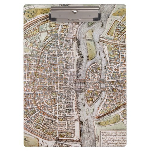 PARIS MAP 1581 CLIPBOARD