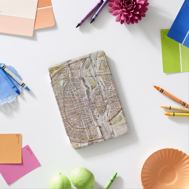 PARIS MAP, 1581 iPad MINI COVER (In Situ)