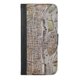 PARIS MAP, 1581 iPhone 6/6S PLUS WALLET CASE