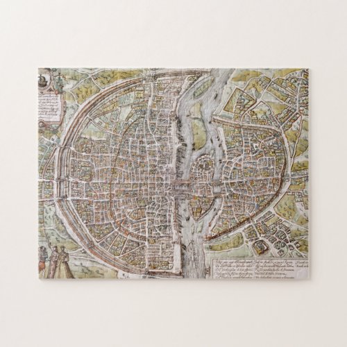 PARIS MAP 1581 JIGSAW PUZZLE