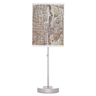 PARIS MAP, 1581 TABLE LAMP