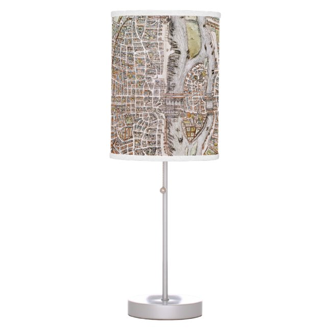 PARIS MAP, 1581 TABLE LAMP (Front)