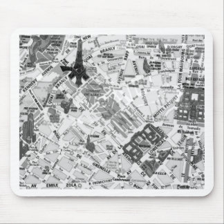 paris map mouse pad