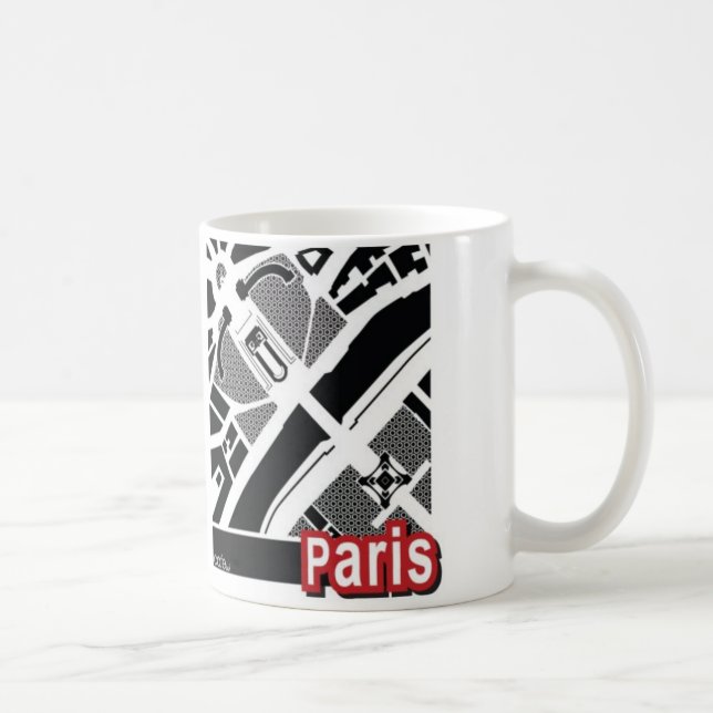 Paris map Mug (Right)