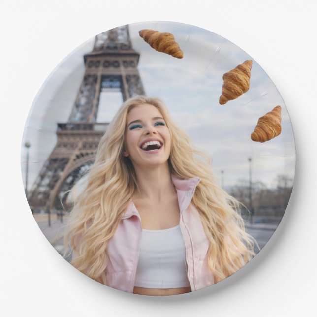 PARIS - MERCI BEAUCOUP PAPER PLATES (Front)