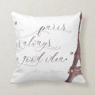Paris Modern elegant design Throw Pillow