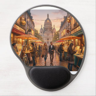 Paris Montmartre Evening Market Mouse Pad