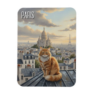 Paris Montmartre Postcard Magnet