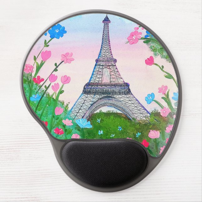 Paris Mouse Carpet Gel Mouse Pad (Front)