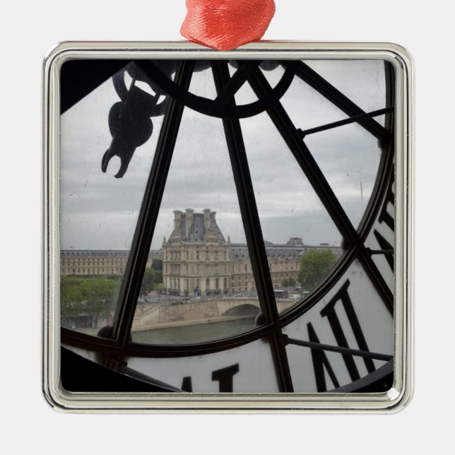 Paris- Musee de Orsay Clock_.jpg Metal Ornament (Front)