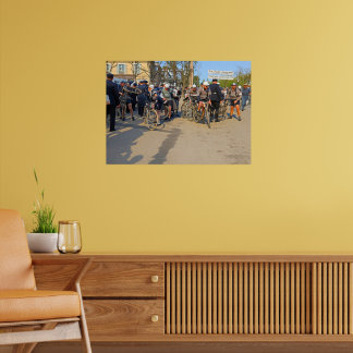 Paris-Nice Cyclists Auxerre Yonne France 1933 Poster