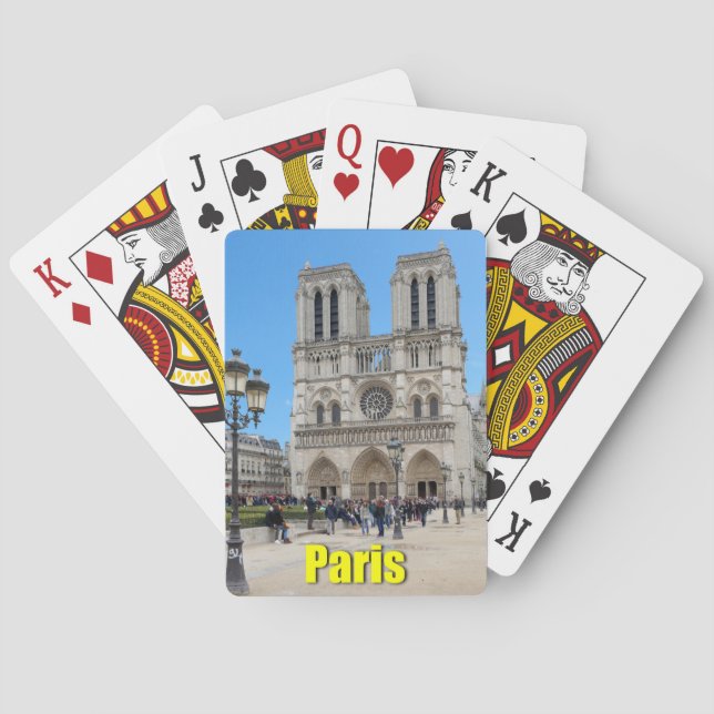PARIS Notre Dame Poker Cards (Back)