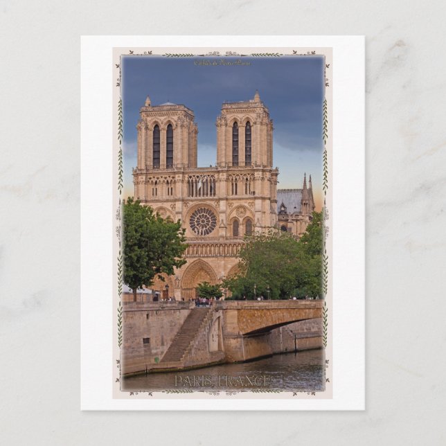 Paris - Notre Dame Postcard (Front)