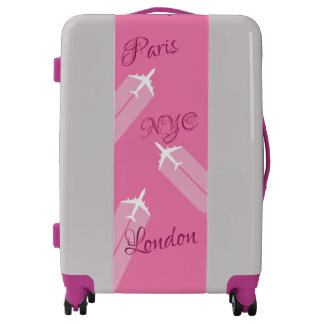 Paris NYC London World Destinations Flight Crew Luggage